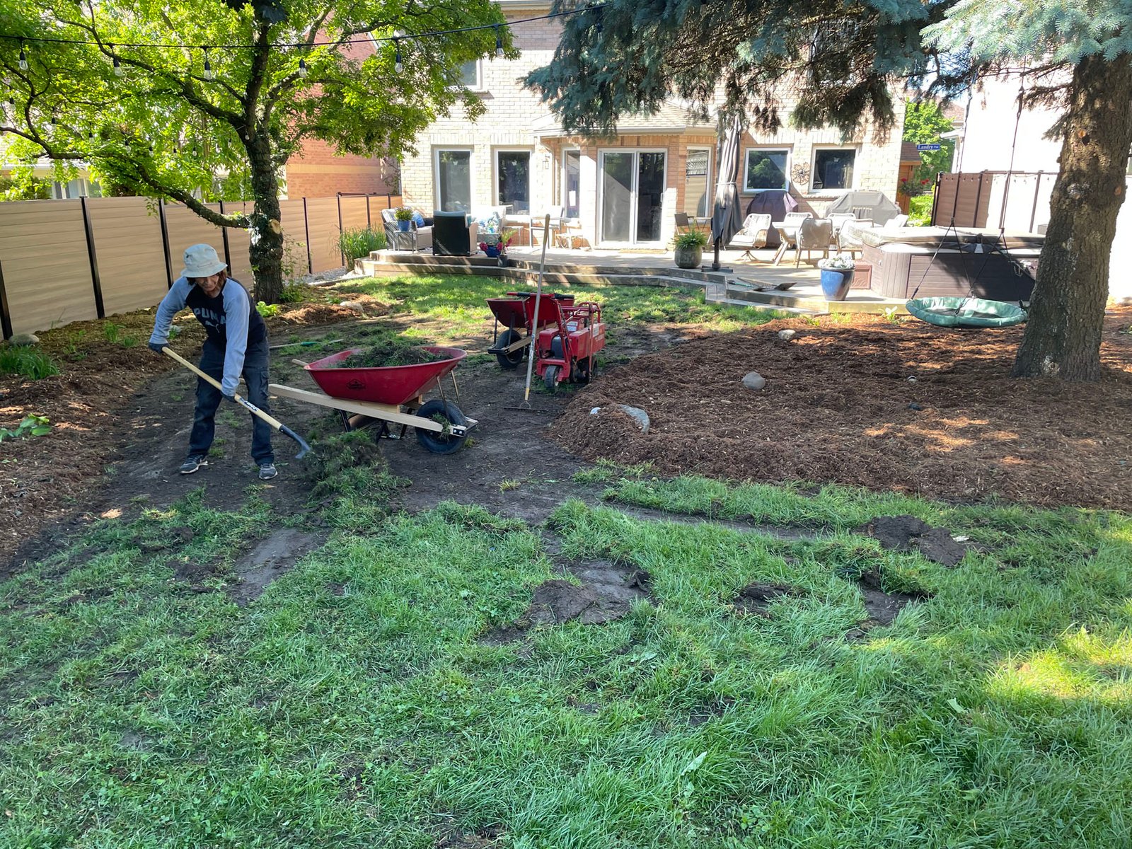Complete Old Lawn Tear-Out in Kitchener